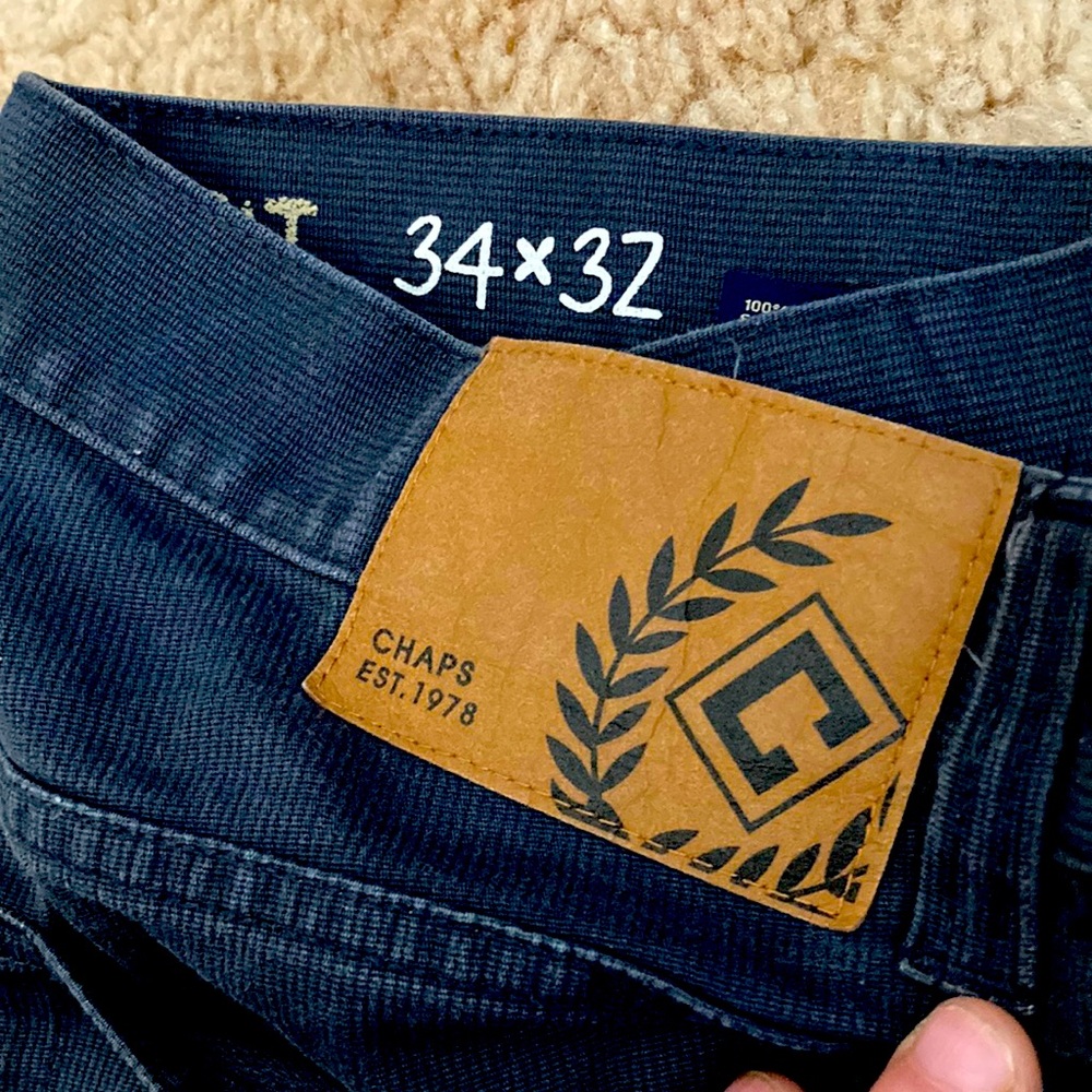 Chaps straight fit corduroy pants